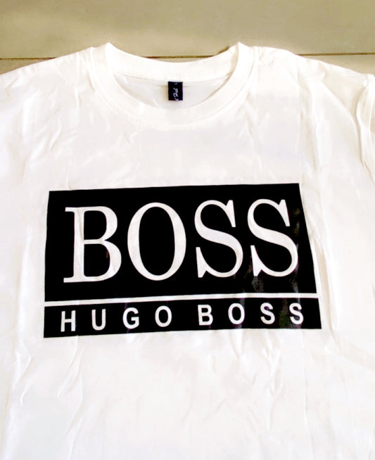 Cotton T-Shirt With Logo BOSS