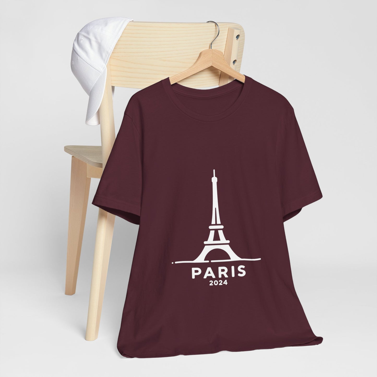 Unisex T-shirt Multi colors with Eiffel Tower