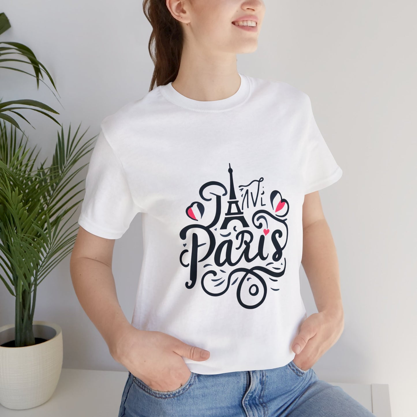 Damen T-Shirt mit Paris-Text