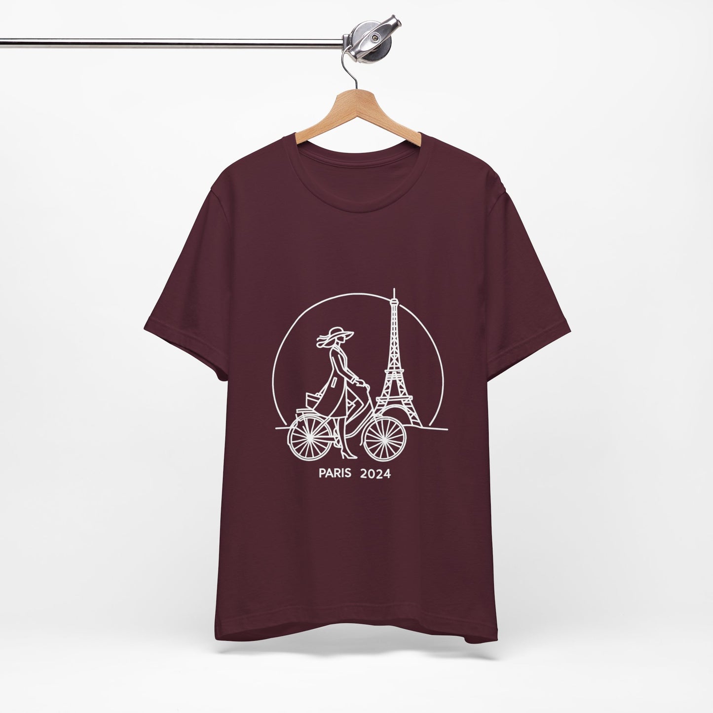 Damen T-Shirt Mehrfarbig Eiffelturm Design