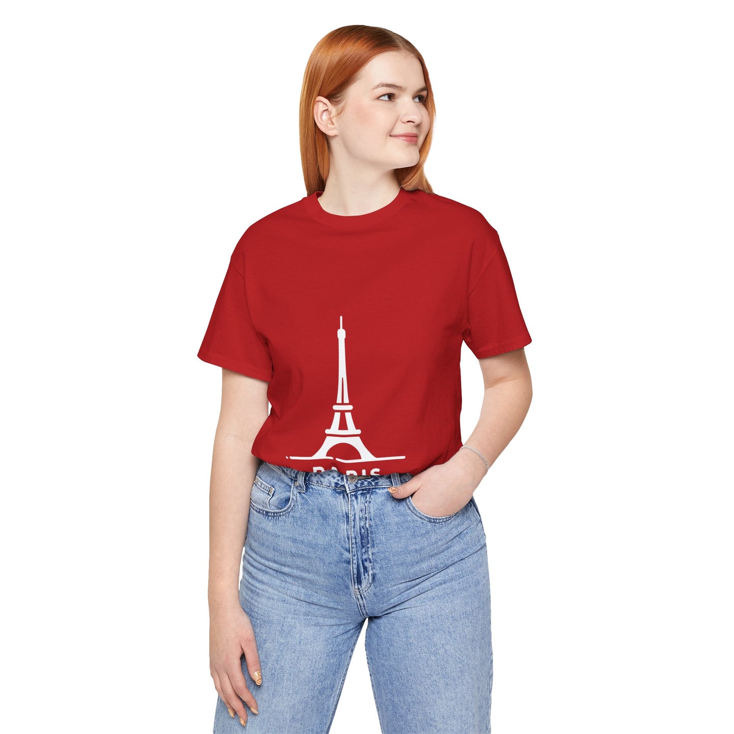 Unisex T-Shirt Mehrfarbig mit Eiffelturm