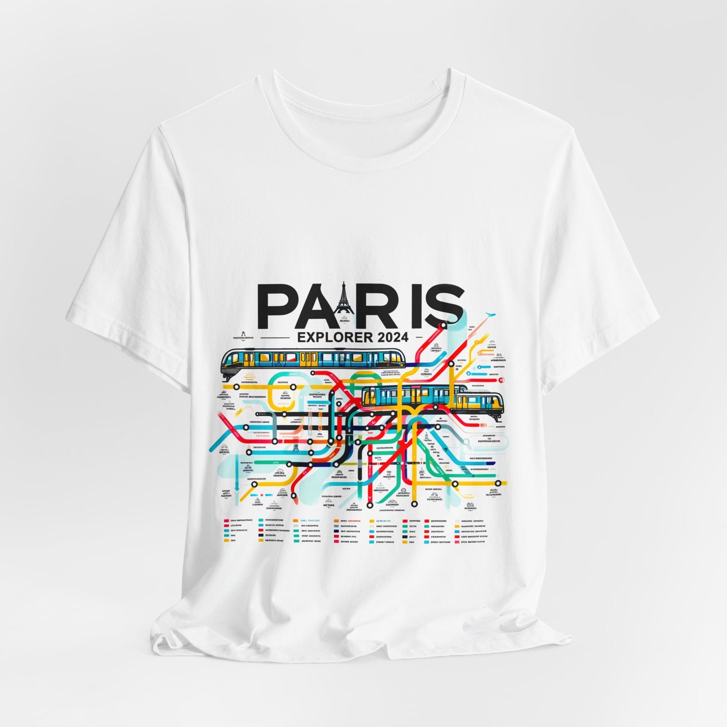 Damen-T-Shirt mit Pariser Metro-Karte