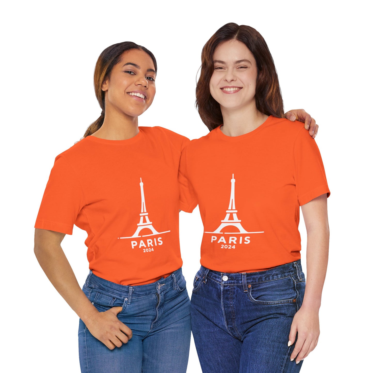 Unisex T-shirt Multi colors with Eiffel Tower