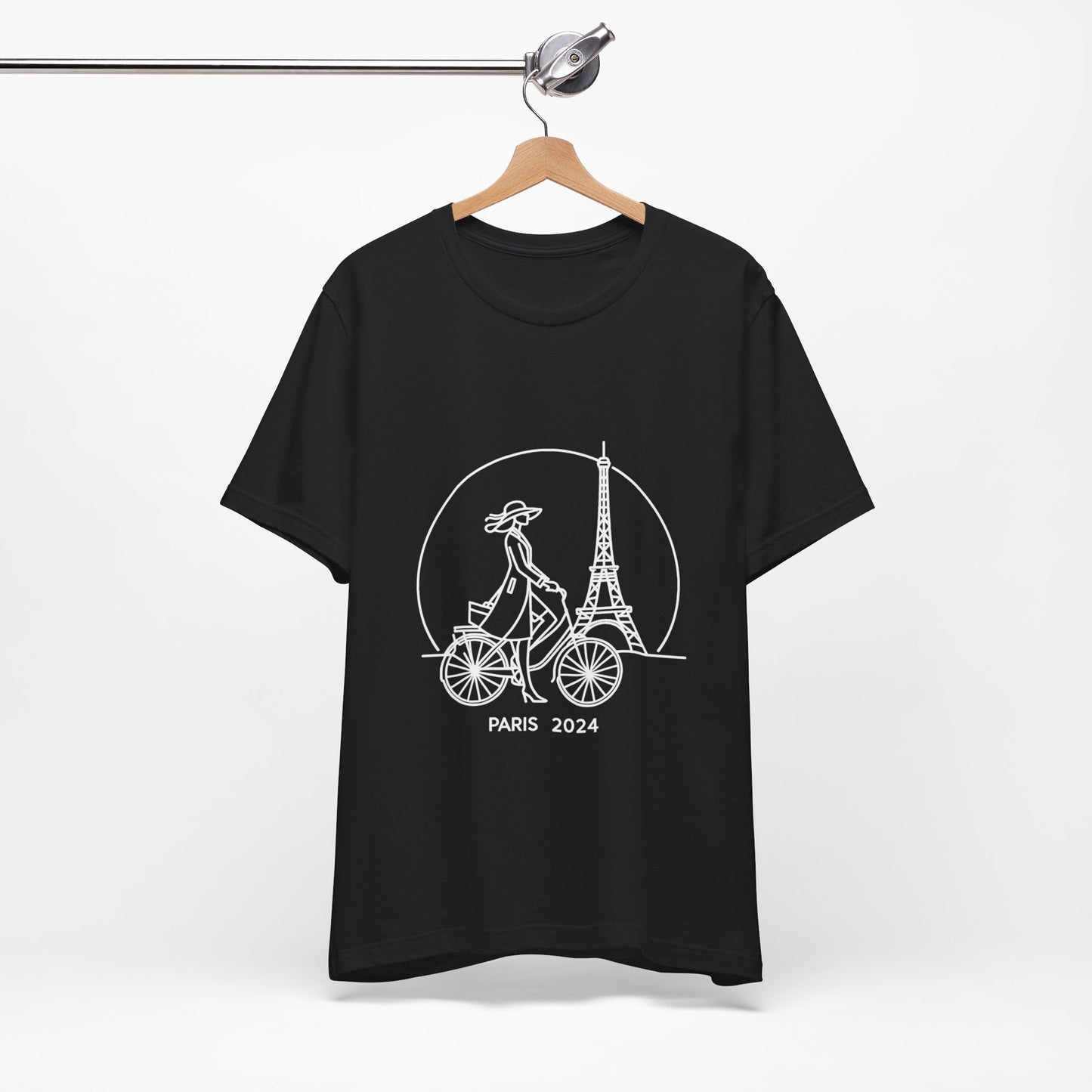 Damen T-Shirt Mehrfarbig Eiffelturm Design