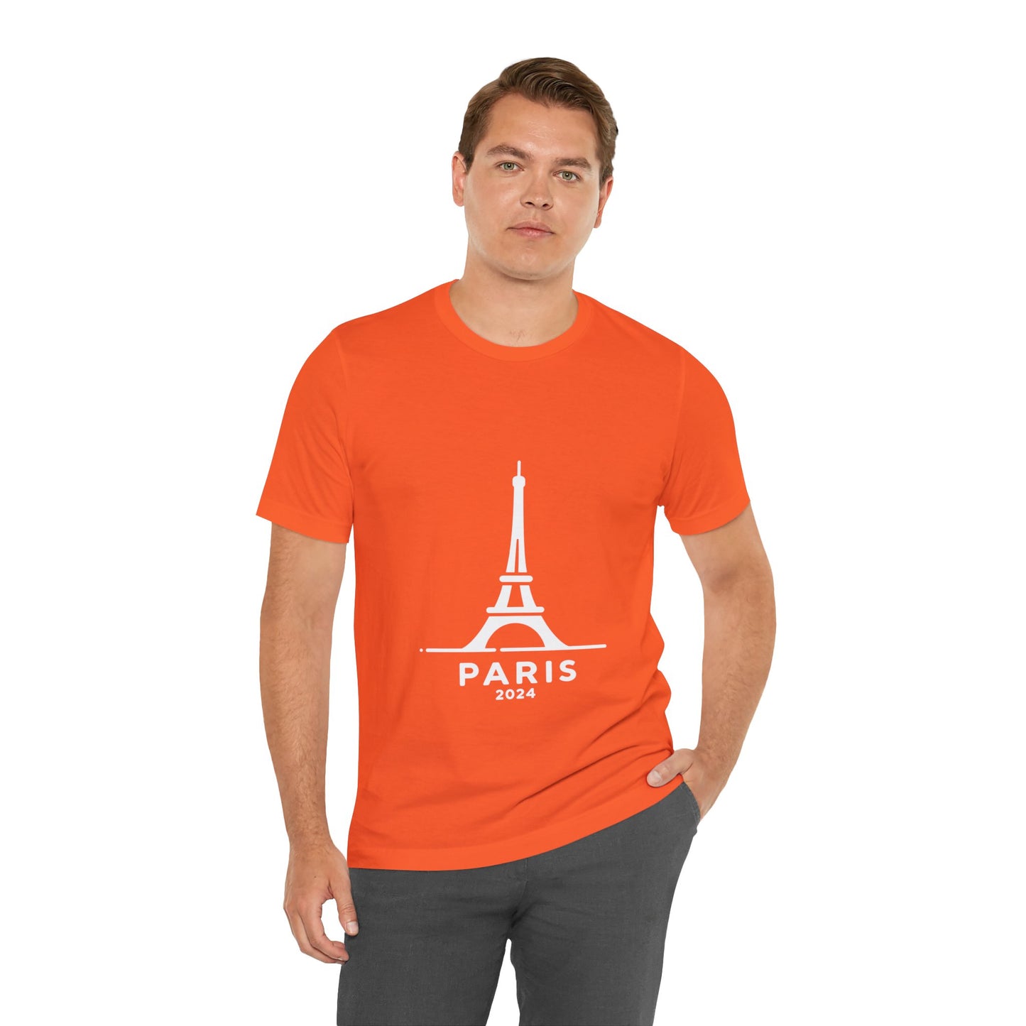 Unisex T-Shirt Mehrfarbig mit Eiffelturm