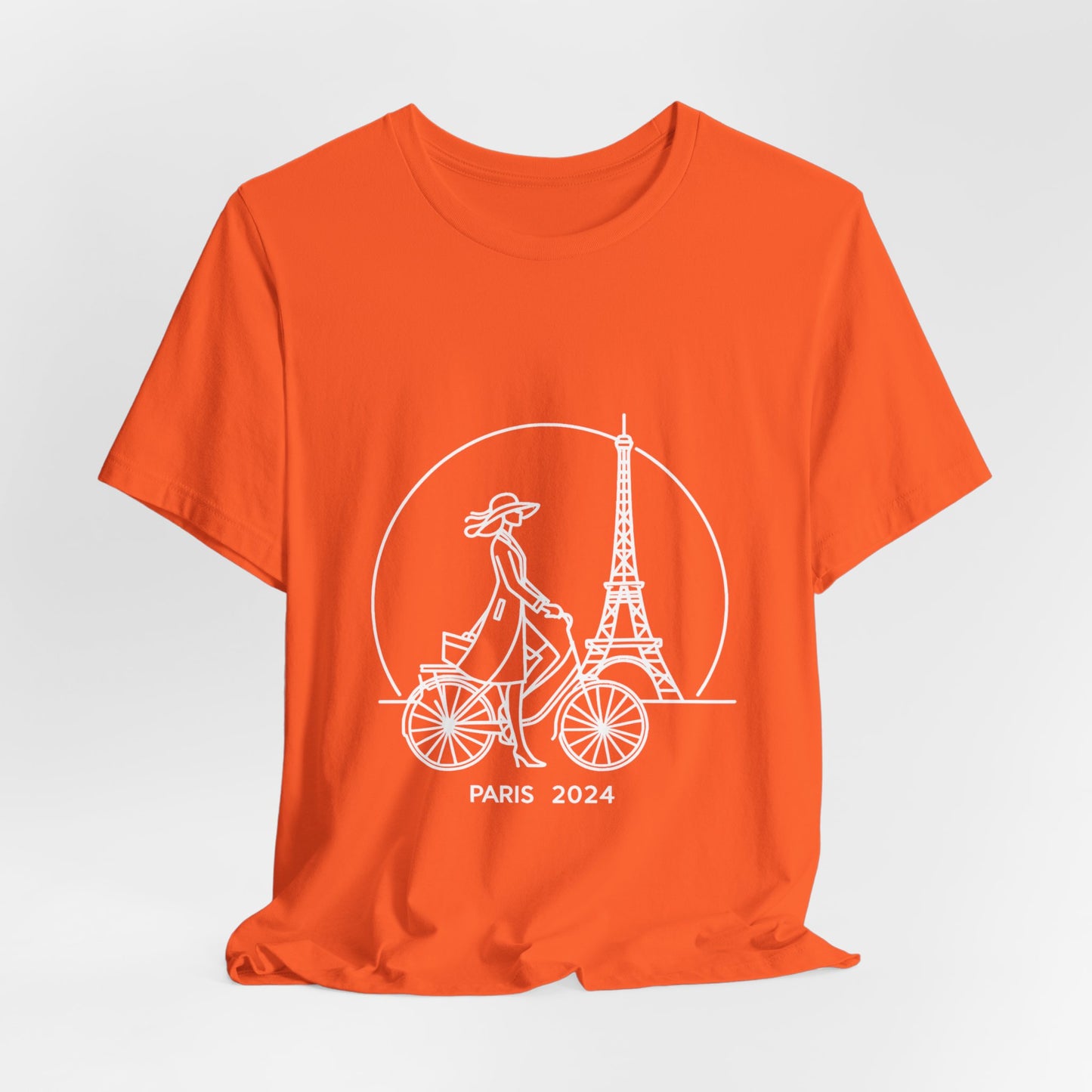 Damen T-Shirt Mehrfarbig Eiffelturm Design