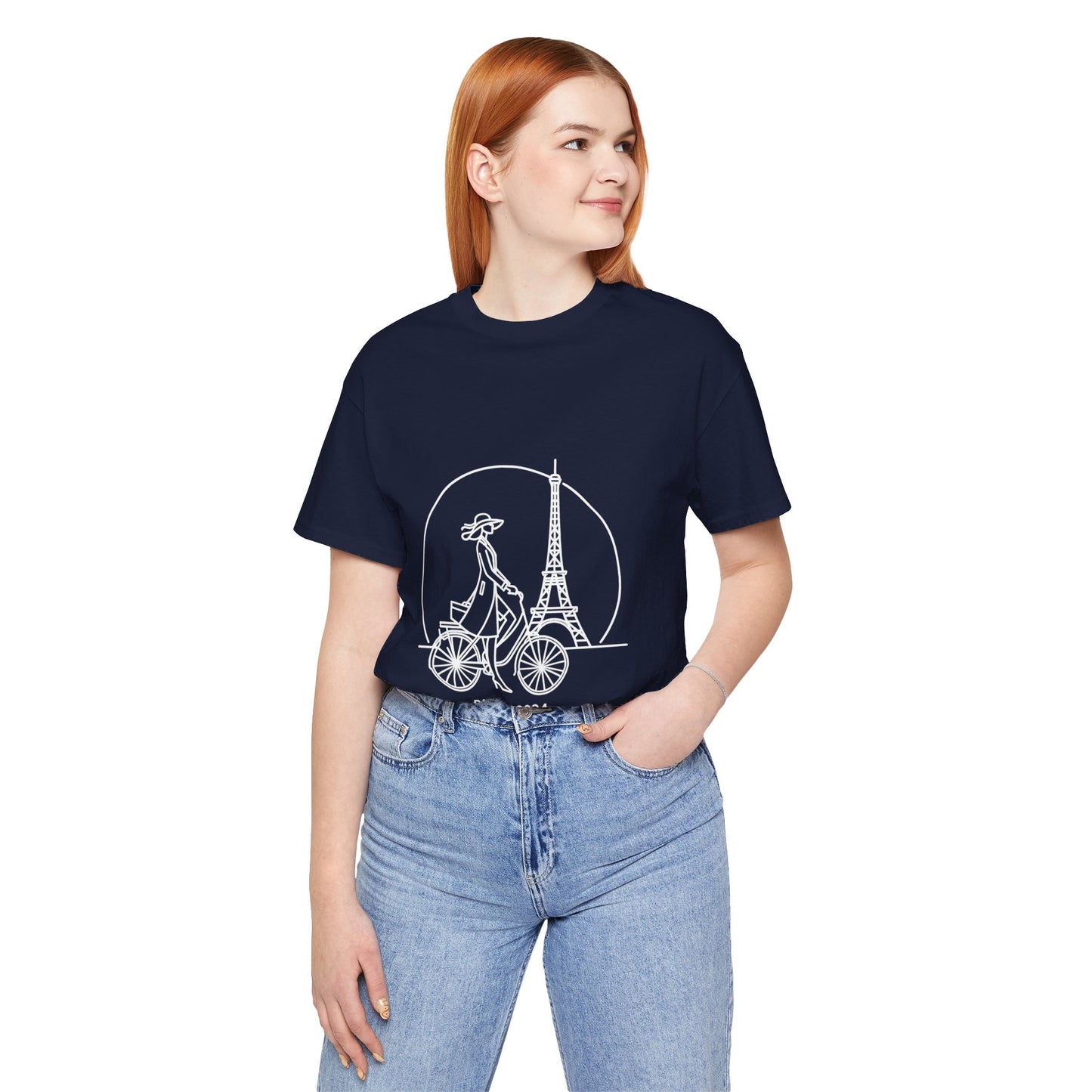 Women T-shirt Multi Colors Eiffel Tower Design