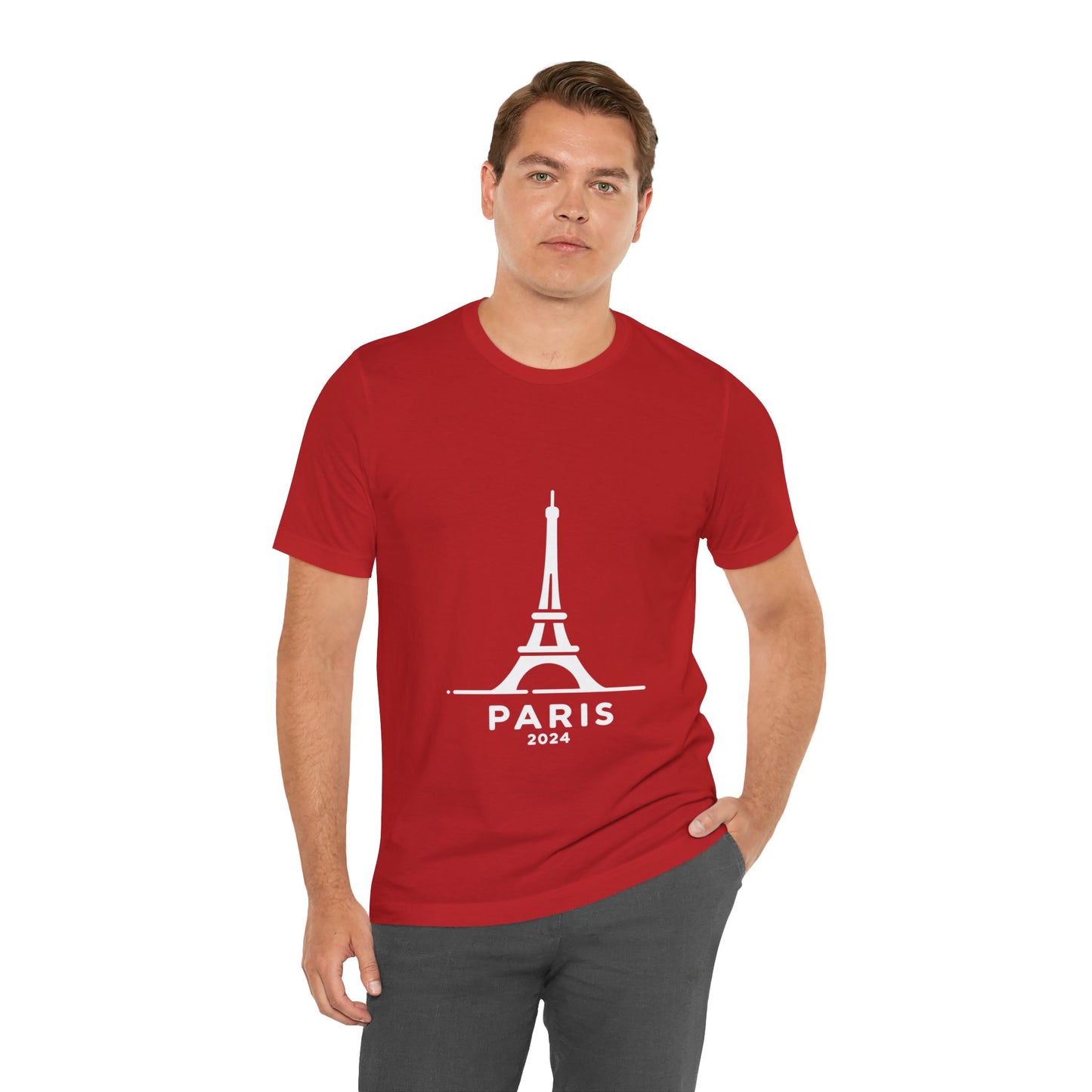 Unisex T-shirt Multi colors with Eiffel Tower