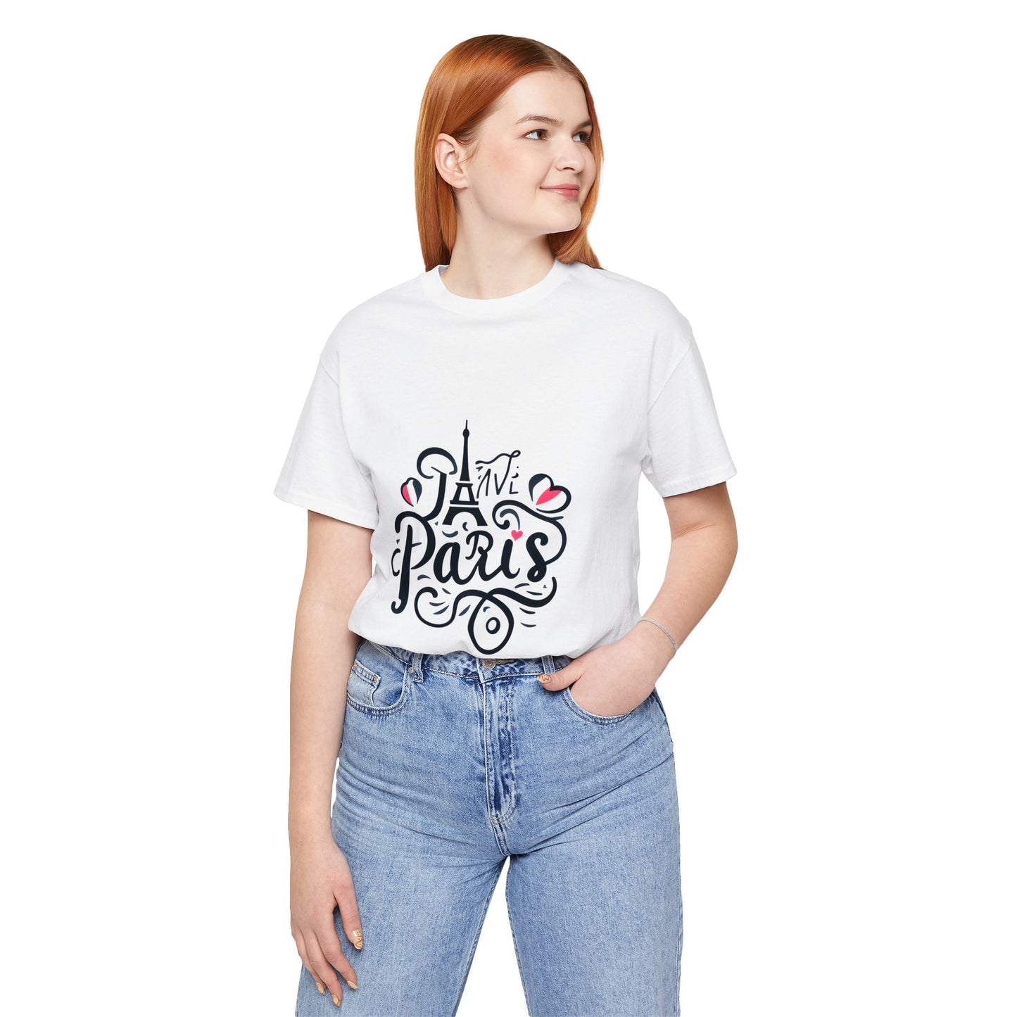 Damen T-Shirt mit Paris-Text