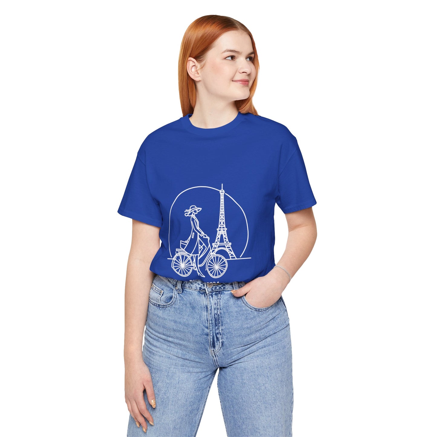 Women T-shirt Multi Colors Eiffel Tower Design