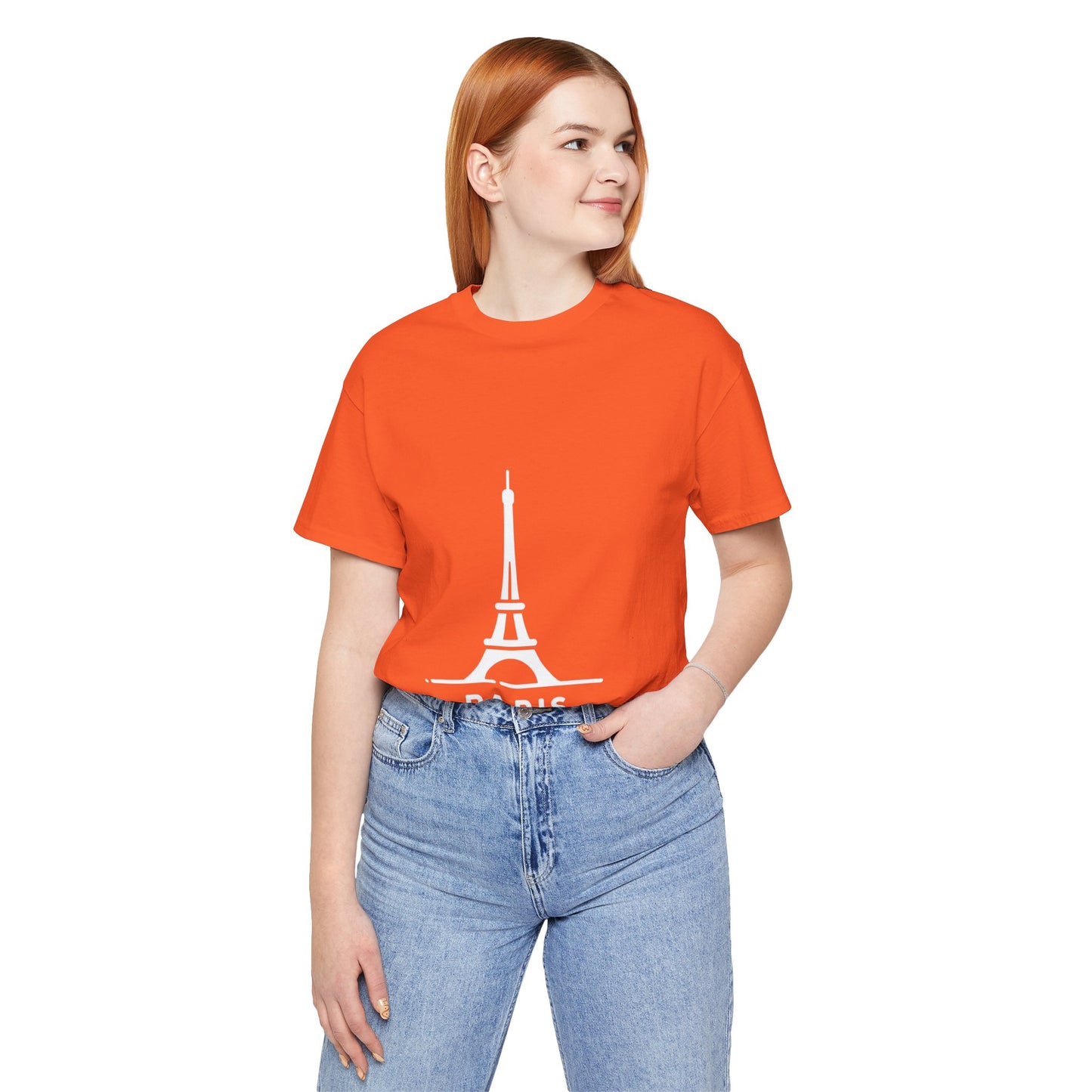 Unisex T-Shirt Mehrfarbig mit Eiffelturm