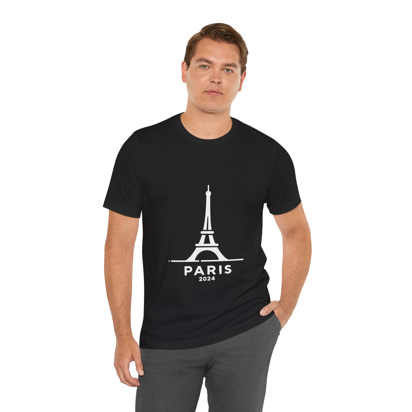 Unisex T-Shirt Mehrfarbig mit Eiffelturm