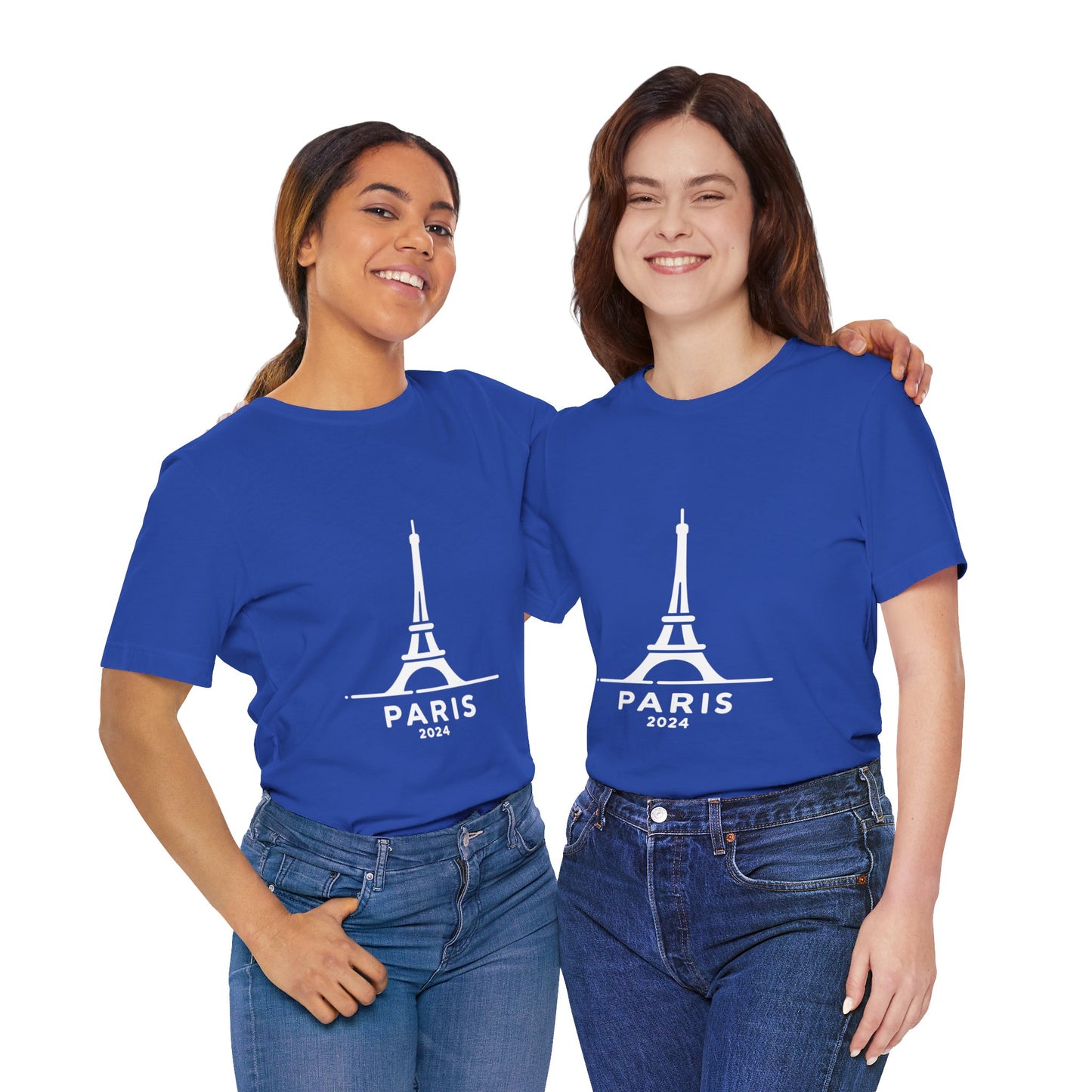 Unisex T-shirt Multi colors with Eiffel Tower