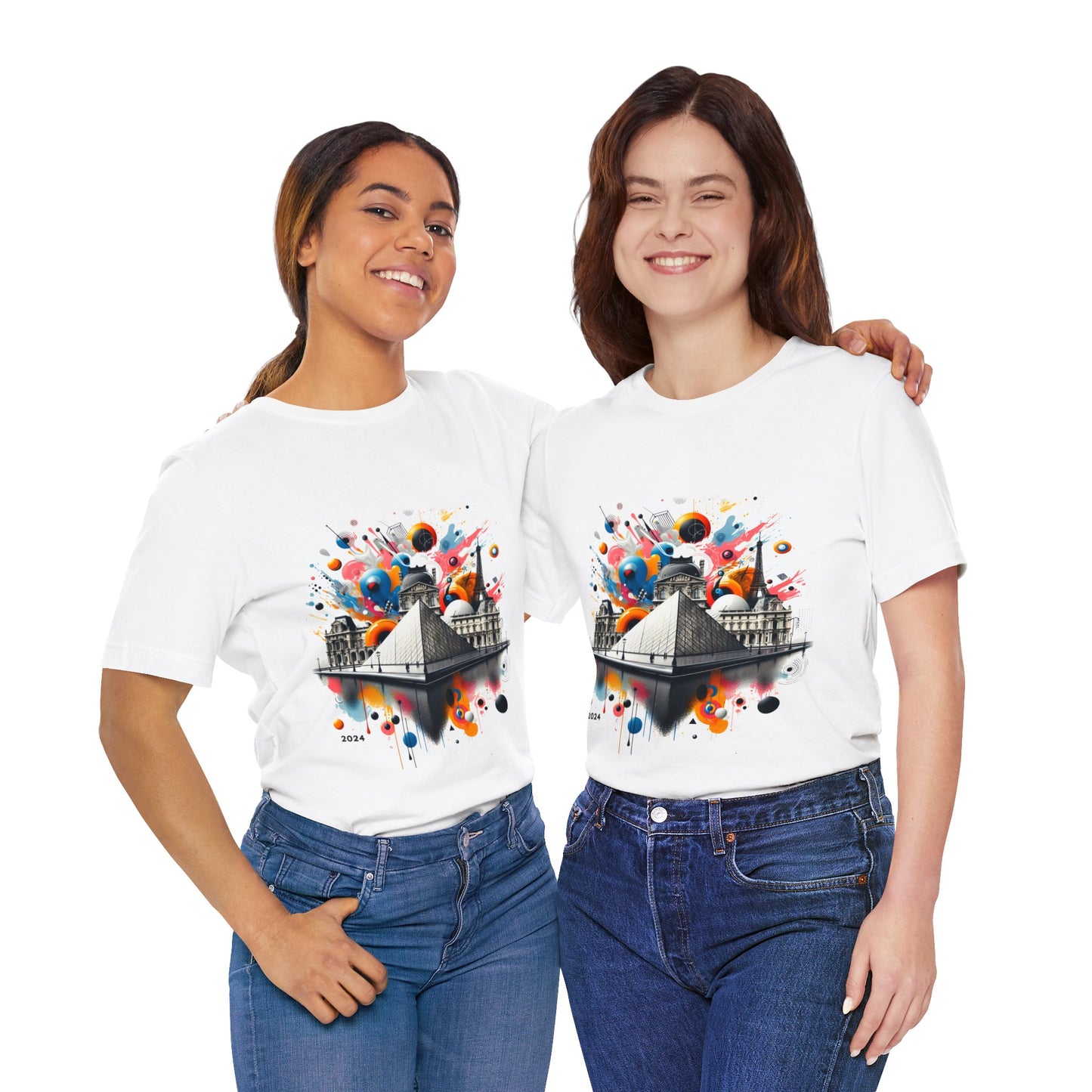 Unisex-T-Shirt mit Pariser Geschichte und Kunst