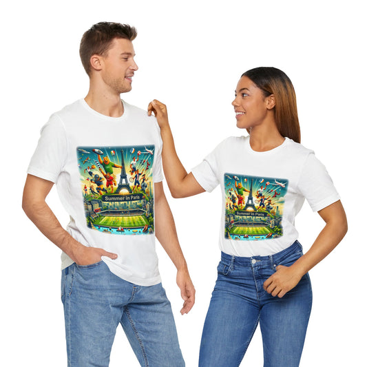 Unisex T-shirt with Paris 2024 Olympic Design