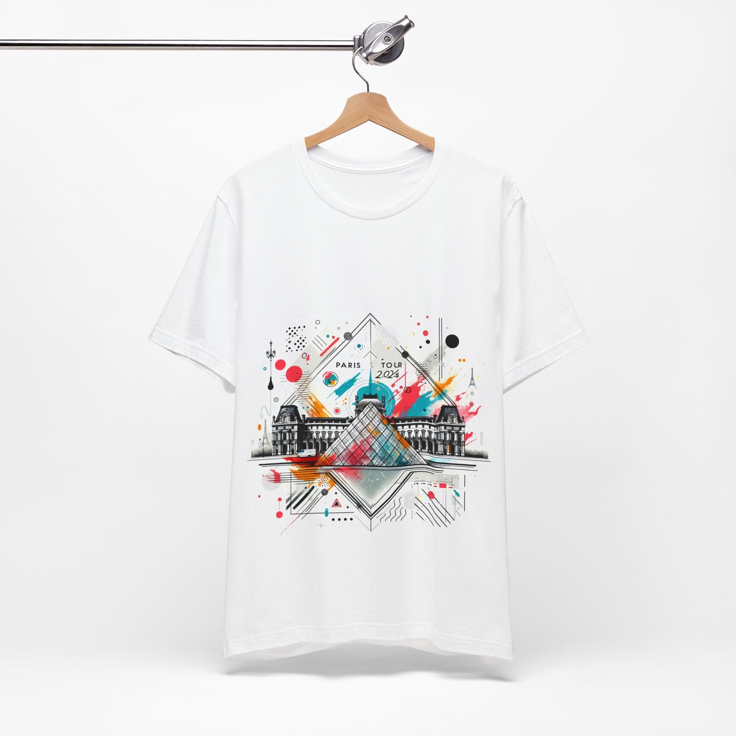 Unisex-T-Shirt mit Paris-Design