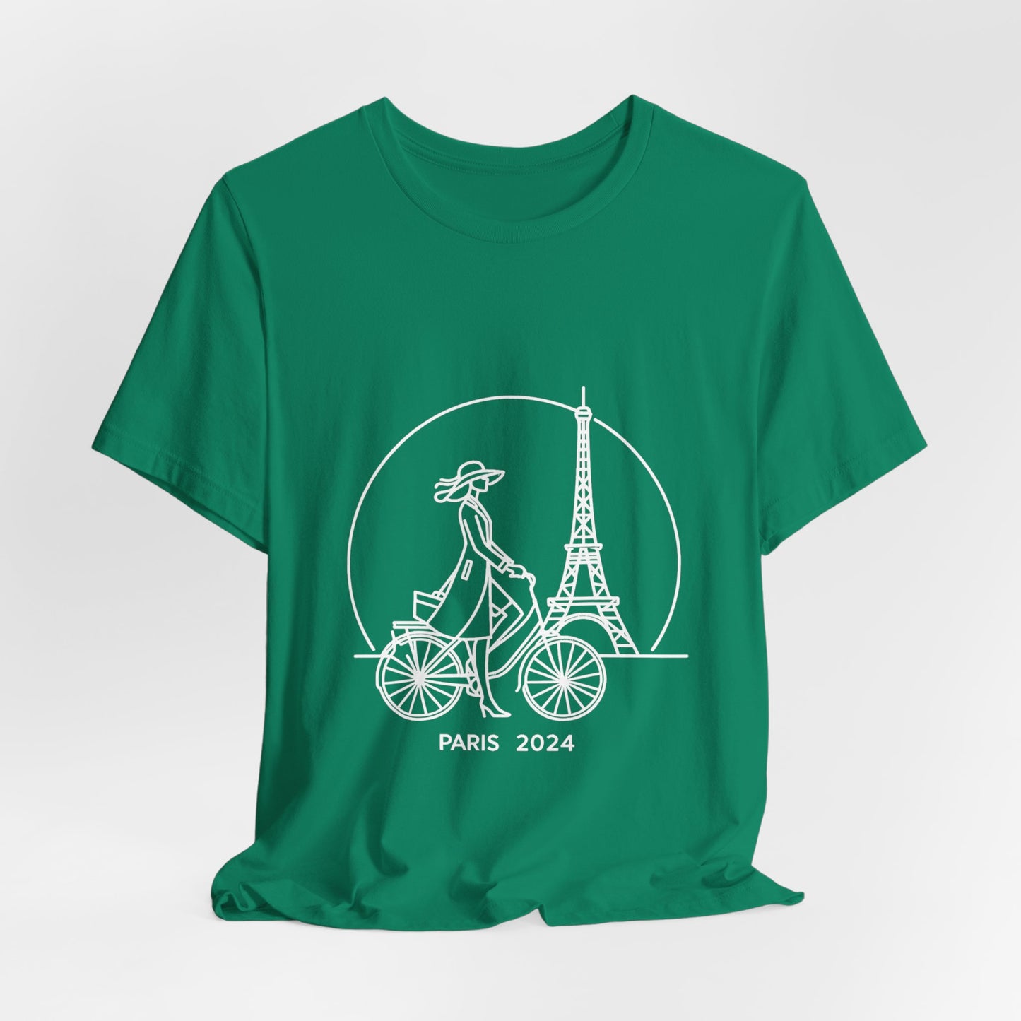 Damen T-Shirt Mehrfarbig Eiffelturm Design