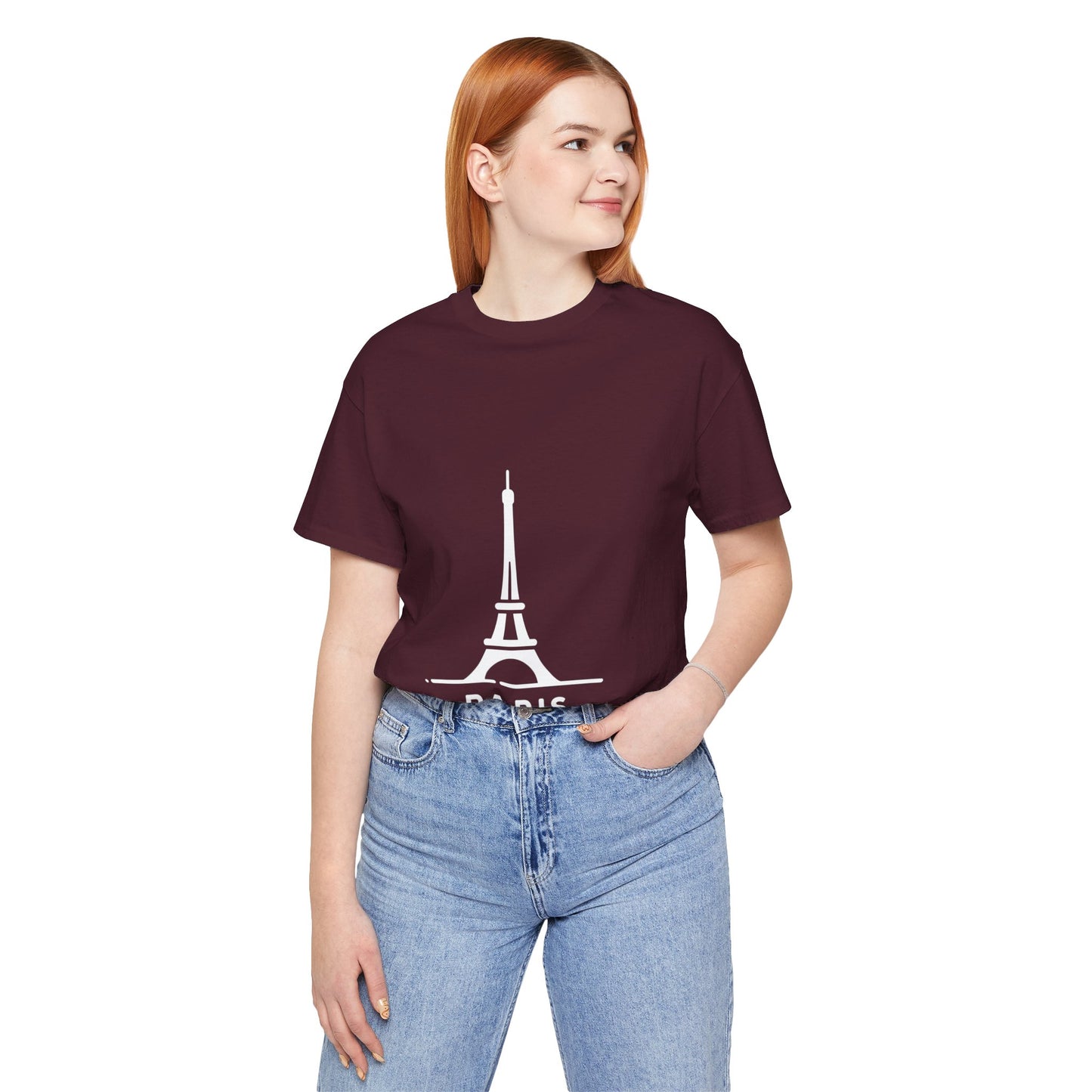 Unisex T-Shirt Mehrfarbig mit Eiffelturm