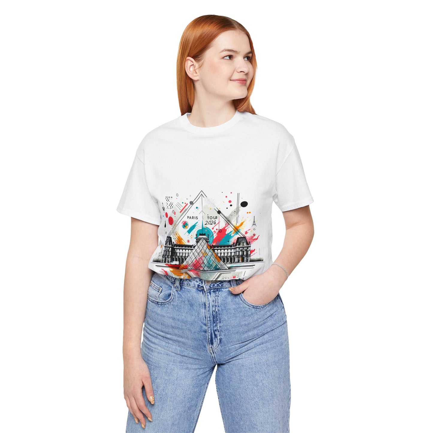 Unisex-T-Shirt mit Paris-Design