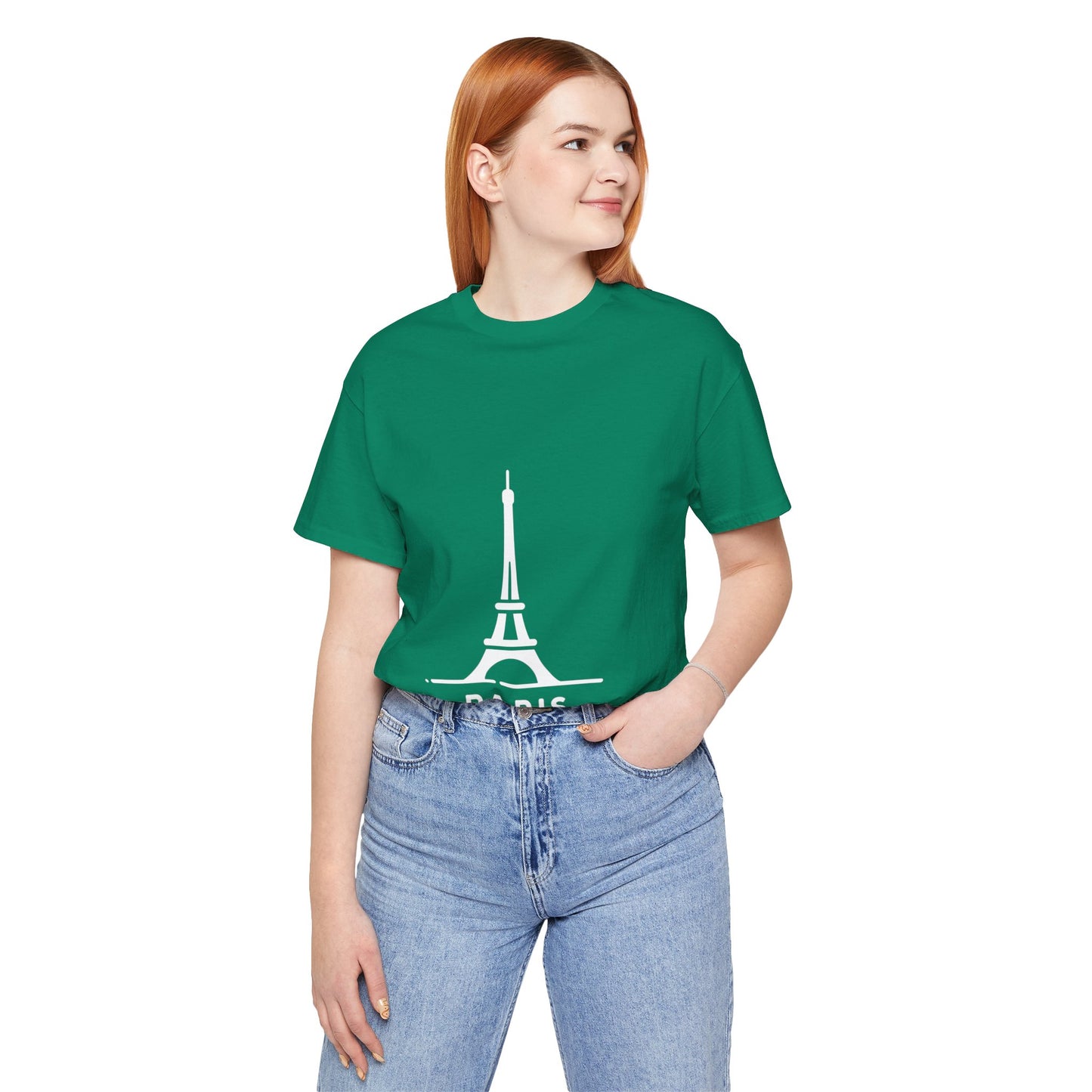 Unisex T-Shirt Mehrfarbig mit Eiffelturm