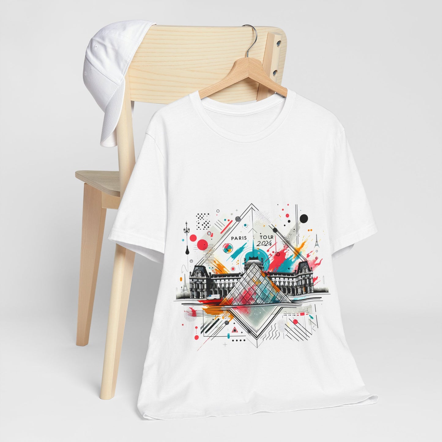 Unisex-T-Shirt mit Paris-Design