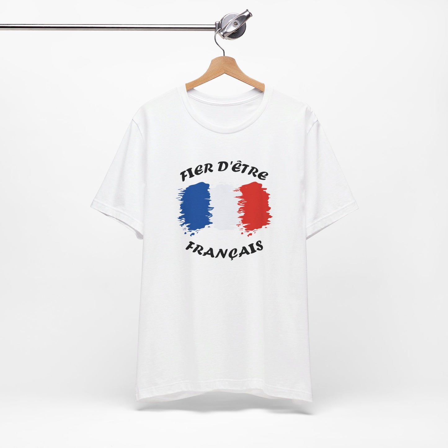 Short Sleeve Tee with French flag for men