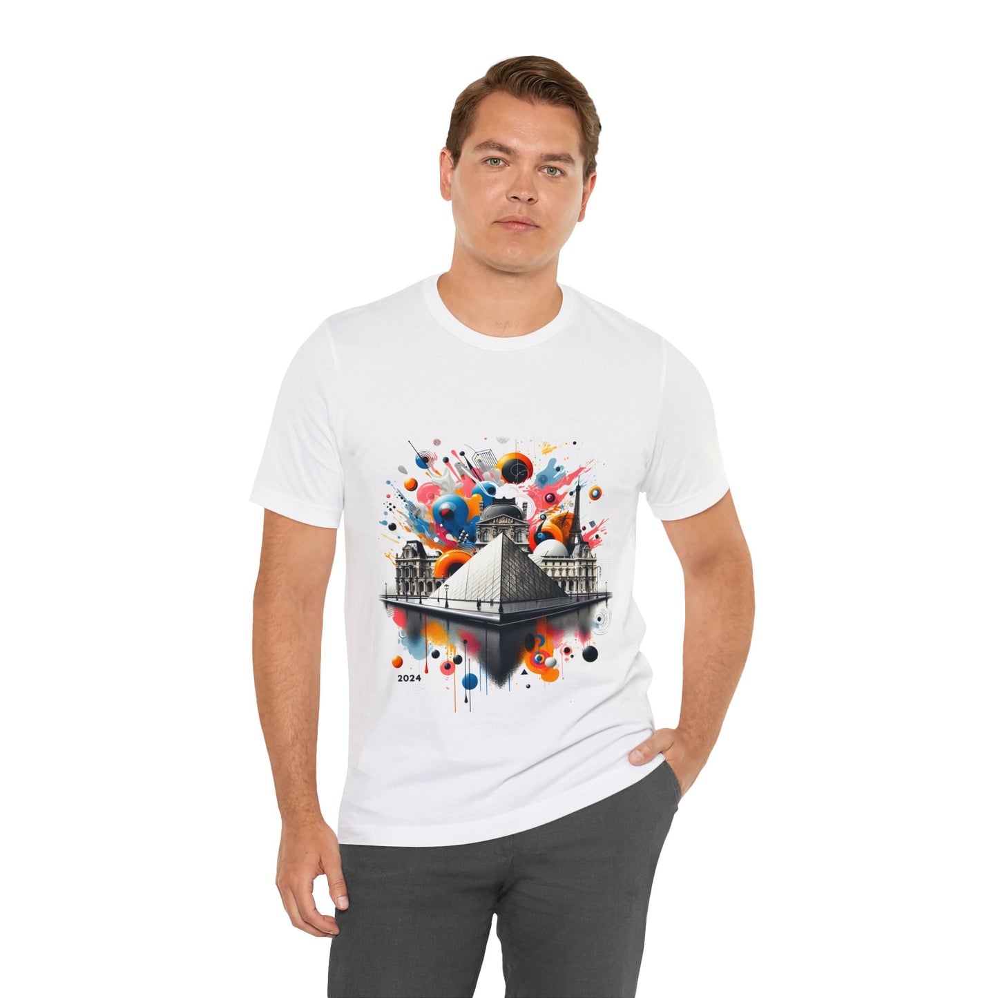 Unisex T-shirt with Paris History Arts