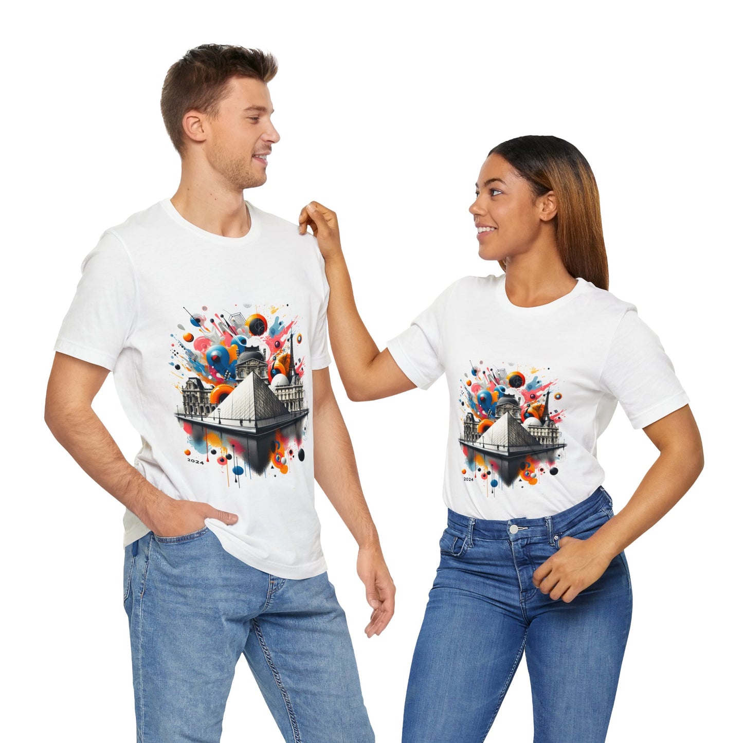 Unisex-T-Shirt mit Pariser Geschichte und Kunst