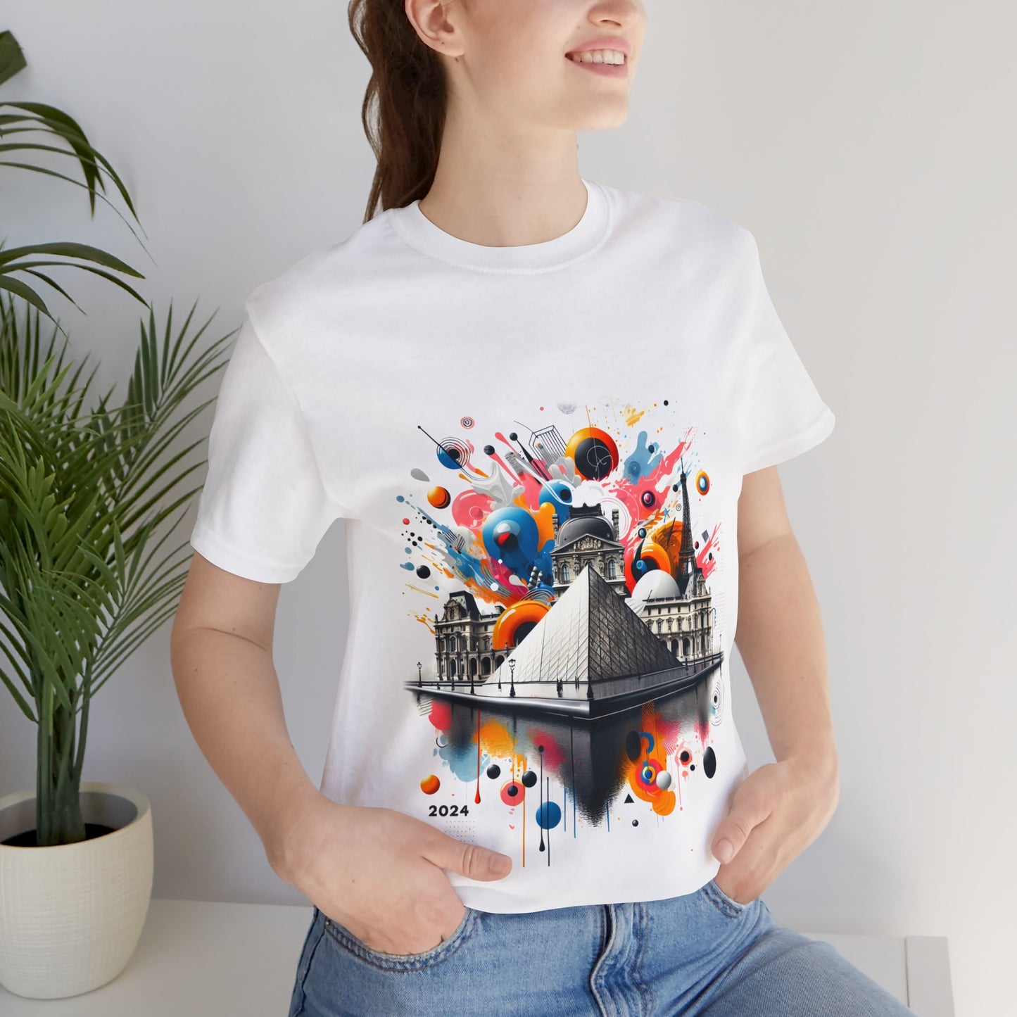 Unisex T-shirt with Paris History Arts