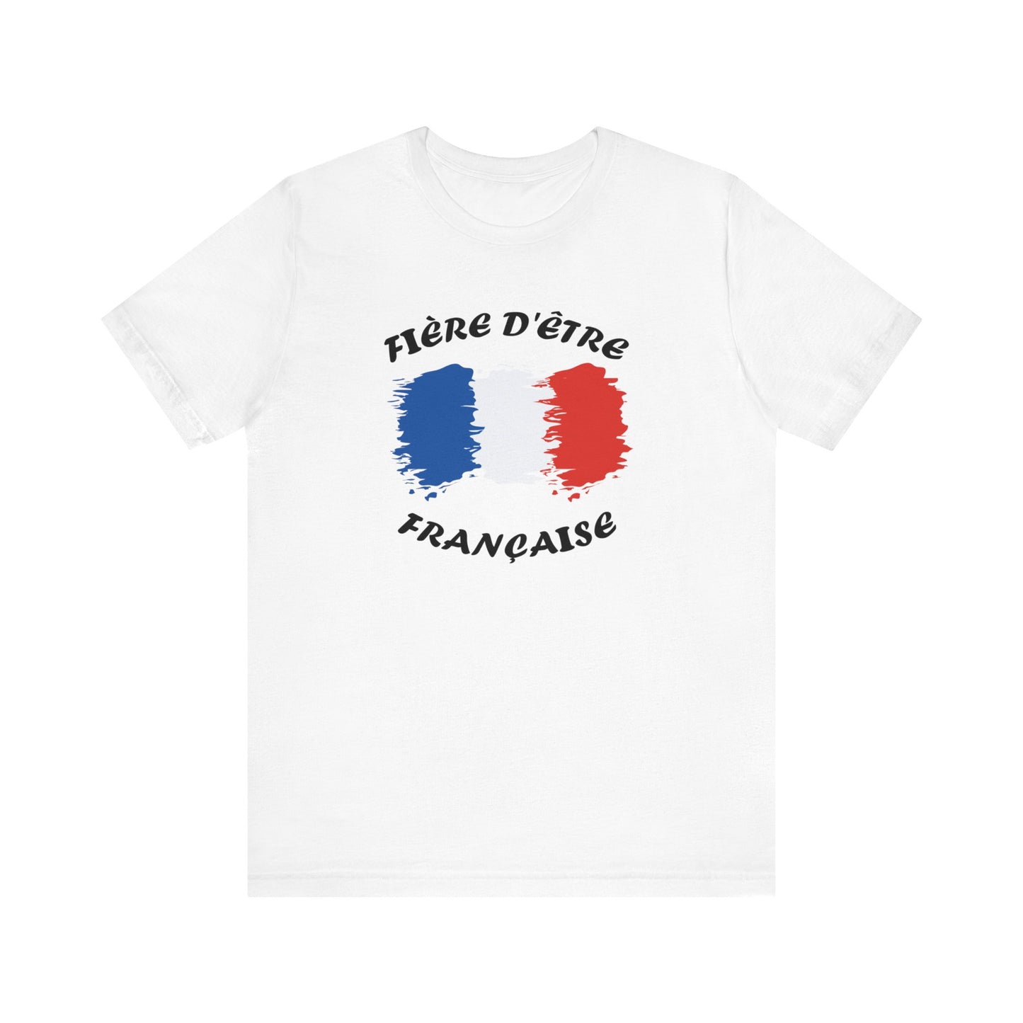 Short Sleeve Tee For Women French Flag Design