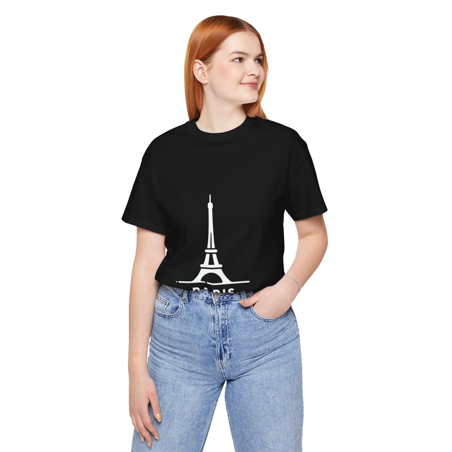 Unisex T-Shirt Mehrfarbig mit Eiffelturm