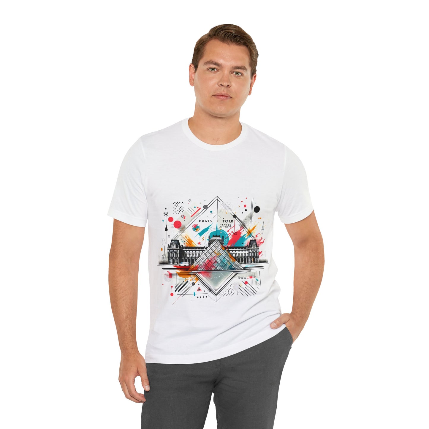 Unisex-T-Shirt mit Paris-Design