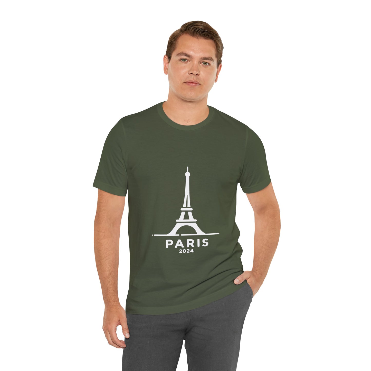 Unisex T-Shirt Mehrfarbig mit Eiffelturm